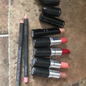 Mac lipsticks and lip pencils